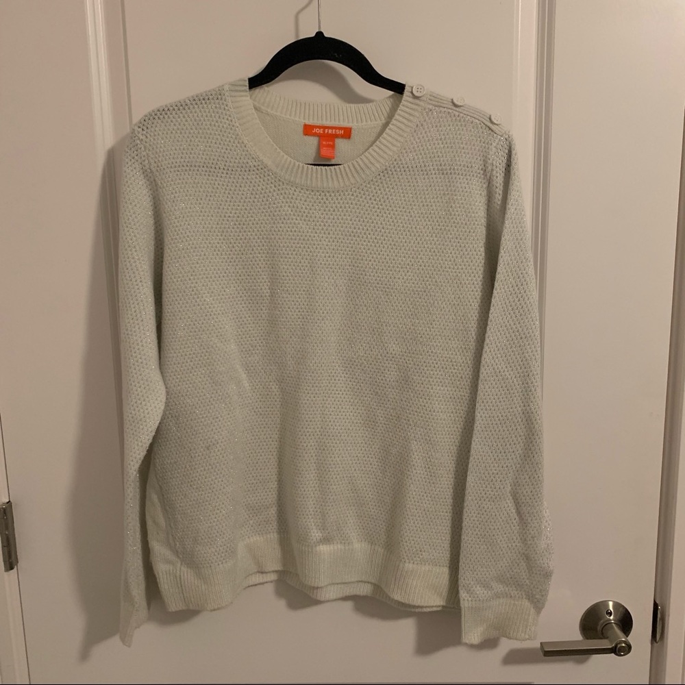 Joe Fresh - Sweater (White and Silver)